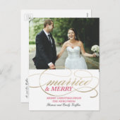 結婚したとメリー |クリスマス シーズンポストカード (正面/裏面)