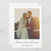 結婚したとメリー | ミニマシンプルリスト写真 シーズンカード (正面/裏面)