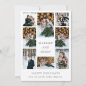 結婚したとメリー |写真数々の初めてのクリスマス シーズンカード (正面)