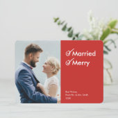 結婚したとメリー | 初めてのクリスマスフォト・カード シーズンカード (スタンド正面)