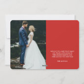 結婚したとメリー | 初めてのクリスマスフォト・カード シーズンカード (裏面)