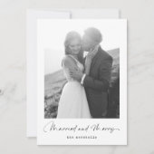 結婚したとメリー | 白黒写真 シーズンカード (正面)