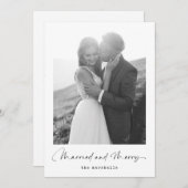 結婚したとメリー | 白黒写真 シーズンカード (正面/裏面)