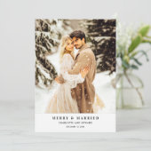 結婚したと新メリー婚のクリスマスカード シーズンカード (スタンド正面)