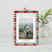 結婚したと新メリー婚のクリスマスカード シーズンカード (スタンド正面)