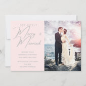 結婚したと新メリー婚クリスマスホリデー写真 シーズンカード (正面)