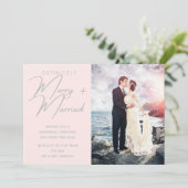 結婚したと新メリー婚クリスマスホリデー写真 シーズンカード (スタンド正面)