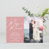 結婚したと新メリー婚クリスマスホリデー写真 シーズンカード (スタンド正面)