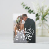 結婚したと新メリー婚クリスマス写真 シーズンポストカード (スタンド正面)