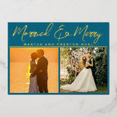 結婚したと新メリー婚クリスマス3 Photo 箔シーズンカード (正面)