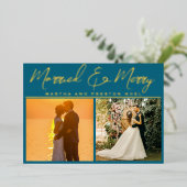 結婚したと新メリー婚クリスマス3 Photo 箔シーズンカード (立ち正面)