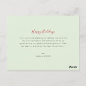 結婚したとBRIGHT結婚の発表 ポストカード (裏面)