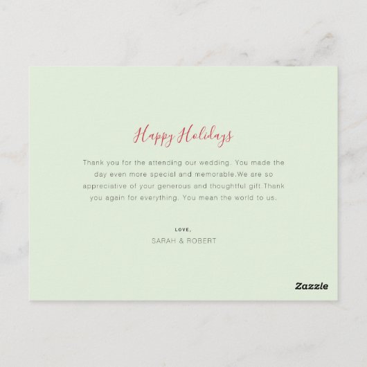 結婚したとBRIGHT結婚の発表 ポストカード (裏面)