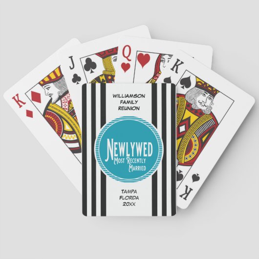 結婚したな最近青い家族会賞の新婚者 トランプ (裏面)