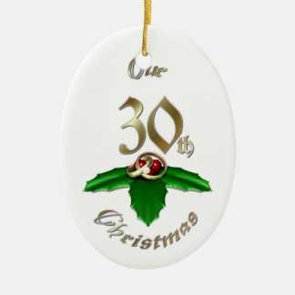 結婚したな第30クリスマスのオーナメント セラミックオーナメント