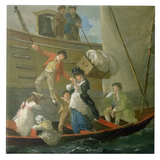 結婚したな船員さようなら、c.1800 (パネルの油) タイル (正面)