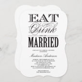 結婚したな|のブライダルシャワーの招待状があって下さい 招待状 (正面/裏面)