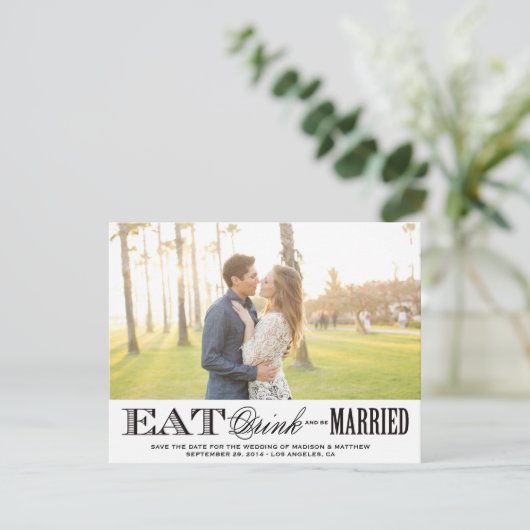 結婚したな|の保存が日付の写真の郵便はがきあって下さい セーブザデート (スタンド正面)