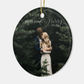 結婚したな、メリークリスマスのオーナメント セラミックオーナメント (左)