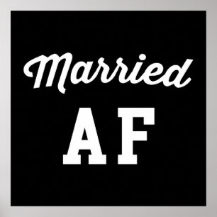 結婚したなAFのおもしろいな引用文 ポスター