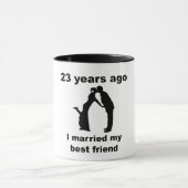 結婚したなI 23年の前に私の親友 マグカップ (中央)