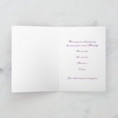 結婚したばかりのお知らせや愛のメッセージに 案内状 (内部)