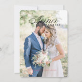 結婚したばかりのクリスマス 招待状 (正面)