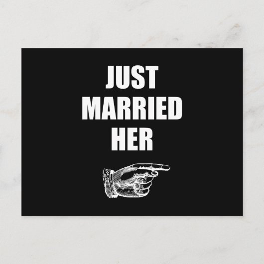 結婚したばかりの彼女 案内ポストカード (正面)