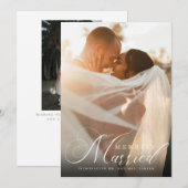 結婚したばかりの新婚夫婦のクリスマス写真 シーズンカード (正面/裏面)