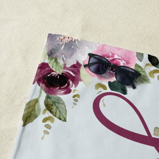 結婚したばかりの花嫁と新郎のためのオーダーメイドウェディングタオル ビーチタオル (インサイチュ)