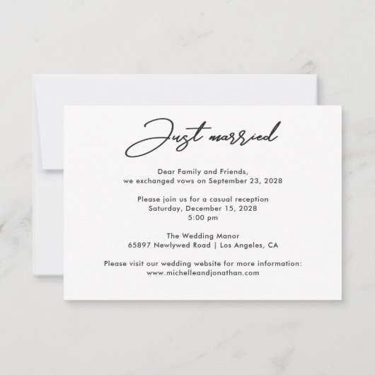 結婚したよ 現代の秘密結婚写真発表 (裏面)