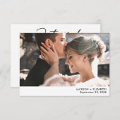 結婚したよ 現代の秘密結婚写真発表 (正面/裏面)