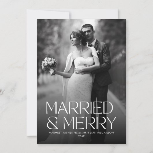 結婚したエレガントメリー写真 シーズンカード (正面)