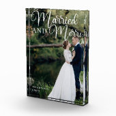 結婚したエレガントメリー結婚クリスマス フォトブロック (右)