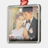 結婚したオーナメント メタルオーナメント (左)