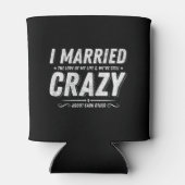 結婚したカップルおもしろい記念日引用文ラブ 缶クーラー (裏面)