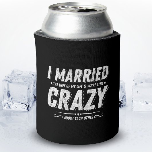 結婚したカップルおもしろい記念日引用文ラブ 缶クーラー