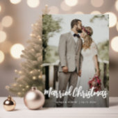 結婚したクリスマスのお知らせ ポストカード