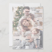 結婚したクリスマスのファンタジーな写真と星のライト シーズンカード (裏面)