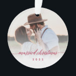 結婚したクリスマスの新作フォトキープサケ オーナメント<br><div class="desc">結婚したクリスマスの新作フォトキープサケ</div>