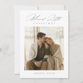 結婚したクリスマスの新作フォトコラージュ シーズンカード (正面)