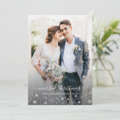 結婚したクリスマスの新婚エロペメントのホリデーフォト (スタンド正面)