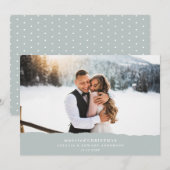 結婚したクリスマスの破裂した紙結婚の発表 (正面/裏面)