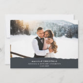 結婚したクリスマスの破裂した紙結婚の発表 (正面)