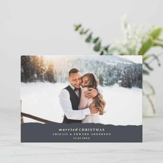 結婚したクリスマスの破裂した紙結婚の発表 (スタンド正面)