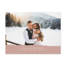 結婚したクリスマスの破裂した紙結婚の発表