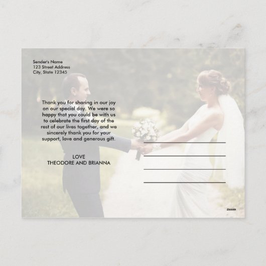 結婚したクリスマススクリプト休日7フォトコラージュ シーズンポストカード (裏面)