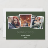 結婚したクリスマスフォトオーバーレイホリデーカード シーズンカード (裏面)