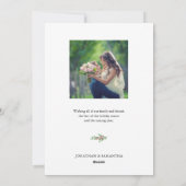 結婚したクリスマス新作2枚の写真クリスマス シーズンカード (裏面)