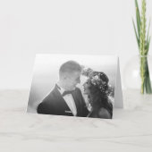 結婚したクリスマス新婚の写真を折り畳み シーズンカード (裏面)